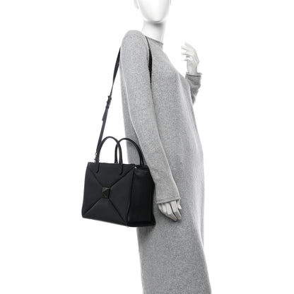 Valentino Garavani Nappa Monochrome Medium One Stud Handbag Black 2 of 11