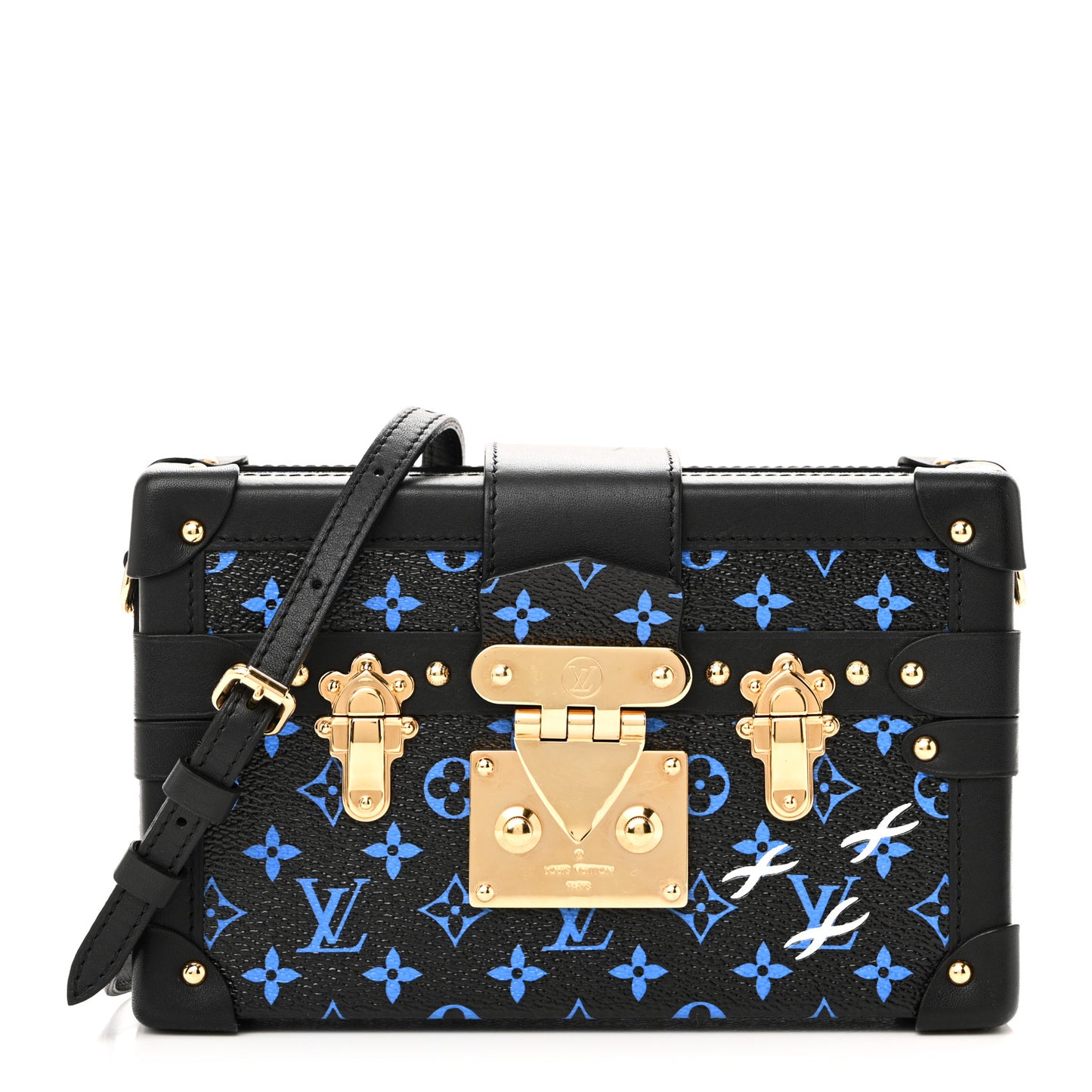 Monogram Petite Malle Blue Black
