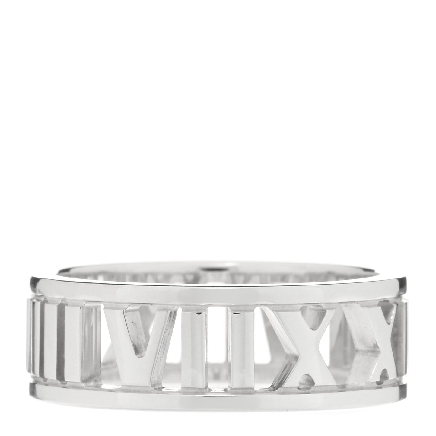 Sterling Silver Wide Atlas Open Ring 53 6.25