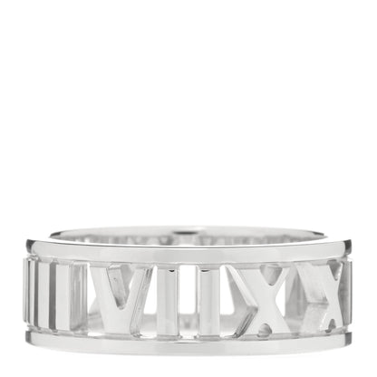 Tiffany Sterling Silver Wide Atlas Open Ring 53 6.25 1 of 4