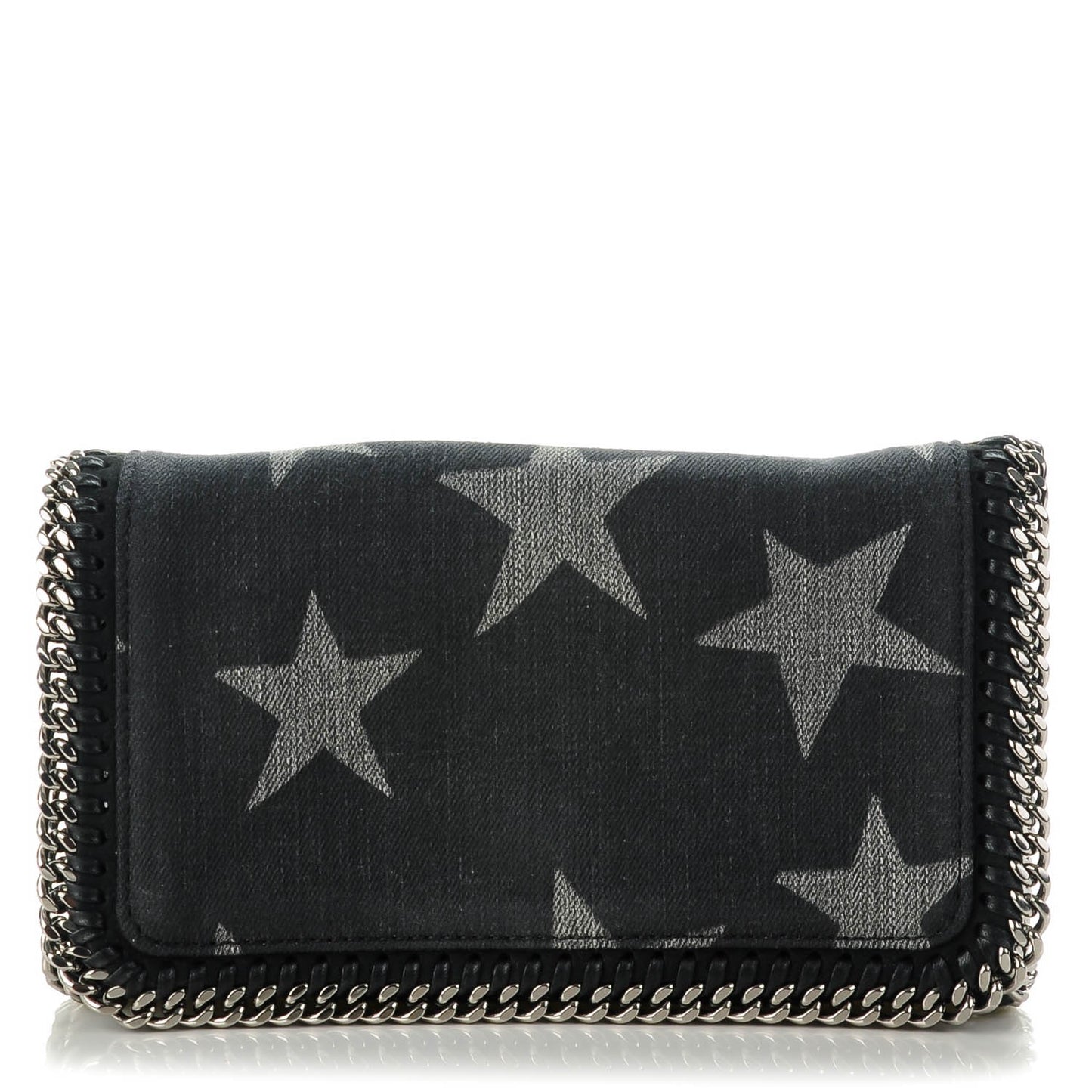 Denim Star Falabella Mini Tote Black