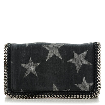 Stella McCartney Denim Star Falabella Mini Tote Black 1 of 8