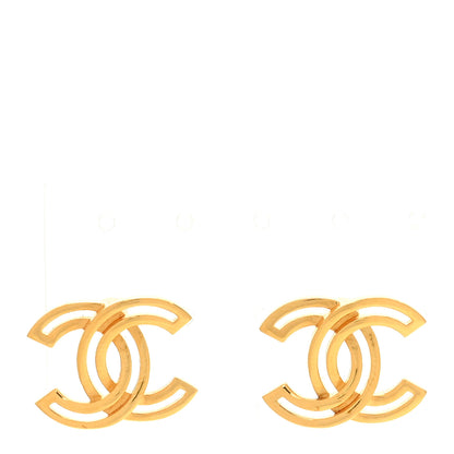 Chanel Metal Obazine CC Earrings Gold 1 of 5