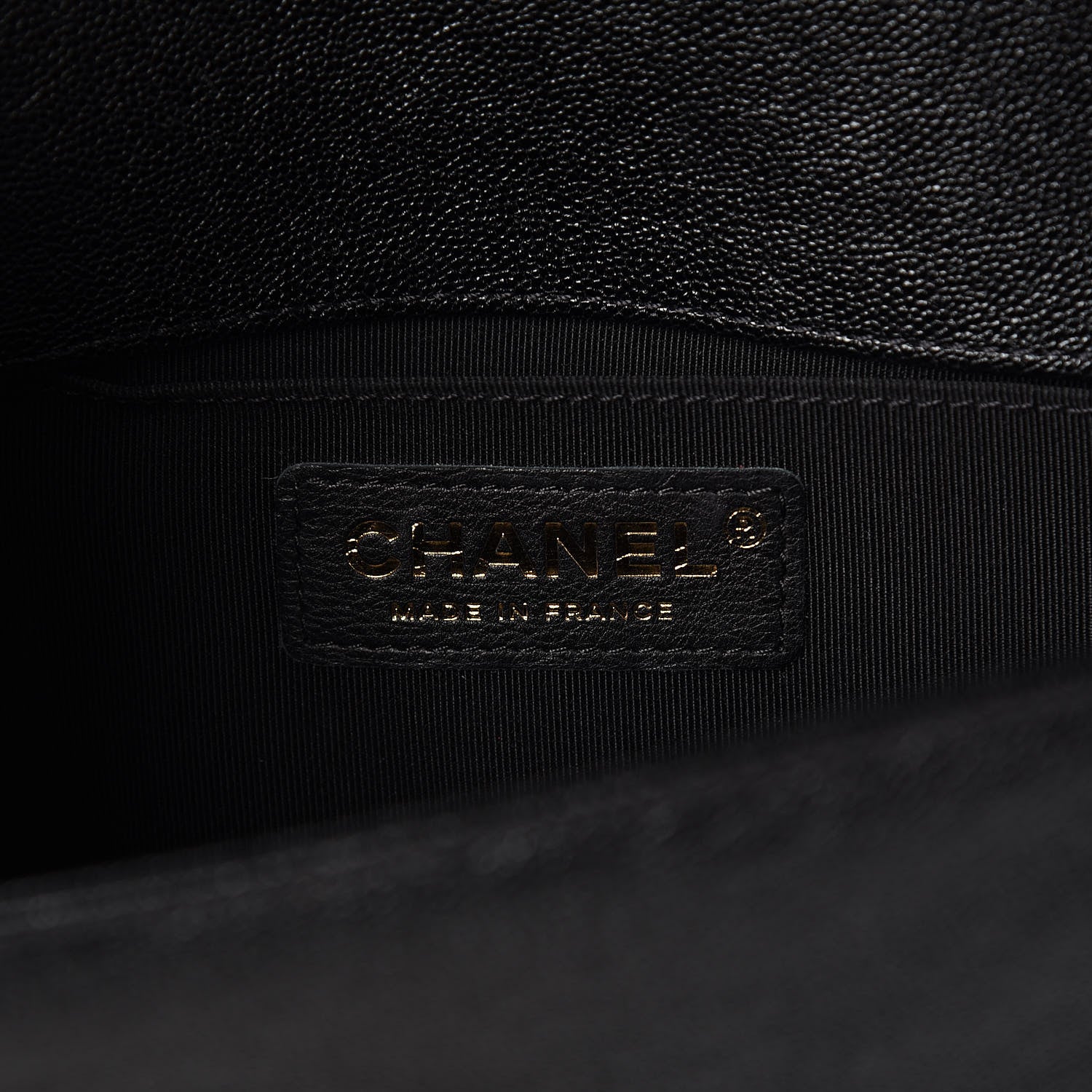 Chanel Caviar Chevron Quilted Small Boy Flap Black 6 of 10