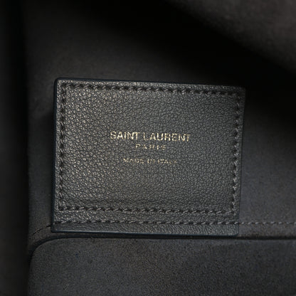 Saint Laurent Calfskin Large Shopping Tote Storm 8 of 13