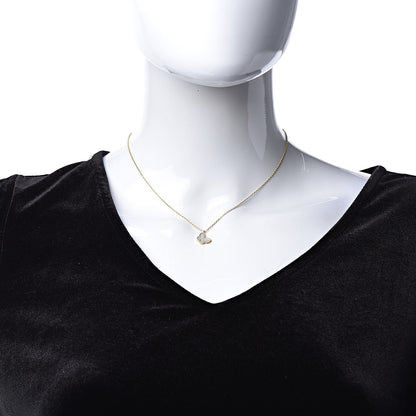 Van Cleef & Arpels 18K Yellow Gold Mother of Pearl Sweet Alhambra Butterfly Pendant Necklace 2 of 6