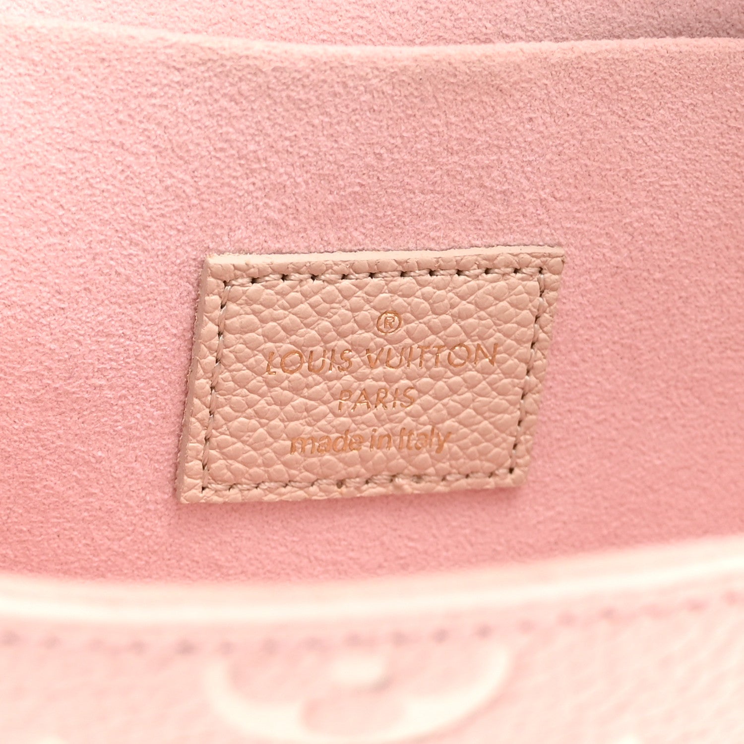 Louis Vuitton Empreinte Spring in the City Felicie Pochette Chain Wallet Pink Beige Yellow 7 of 10