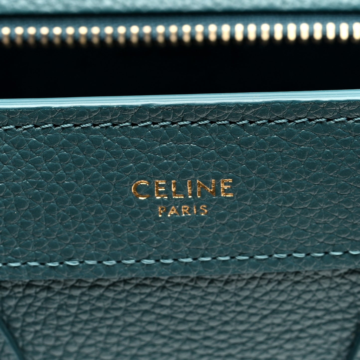 Baby Drummed Calfskin Nano Prussian Blue