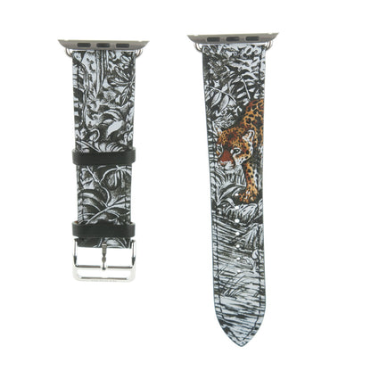 Hermes Barenia Equateur Tatouage 42mm Apple Watch Single Tour Band Black 1 of 9