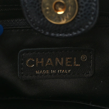 Chanel Caviar Quilted Petit Shopping Tote PST Black 6 of 9