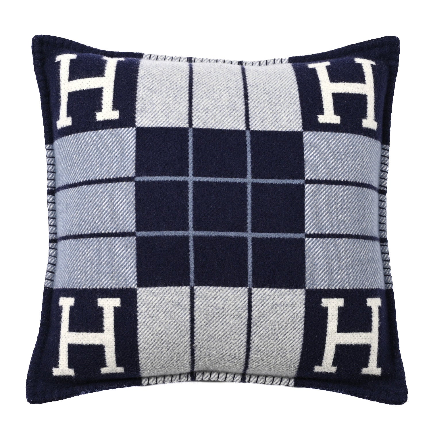 Hermes Wool Cashmere Avalon III Pillow PM Ecru Caban 1 of 3