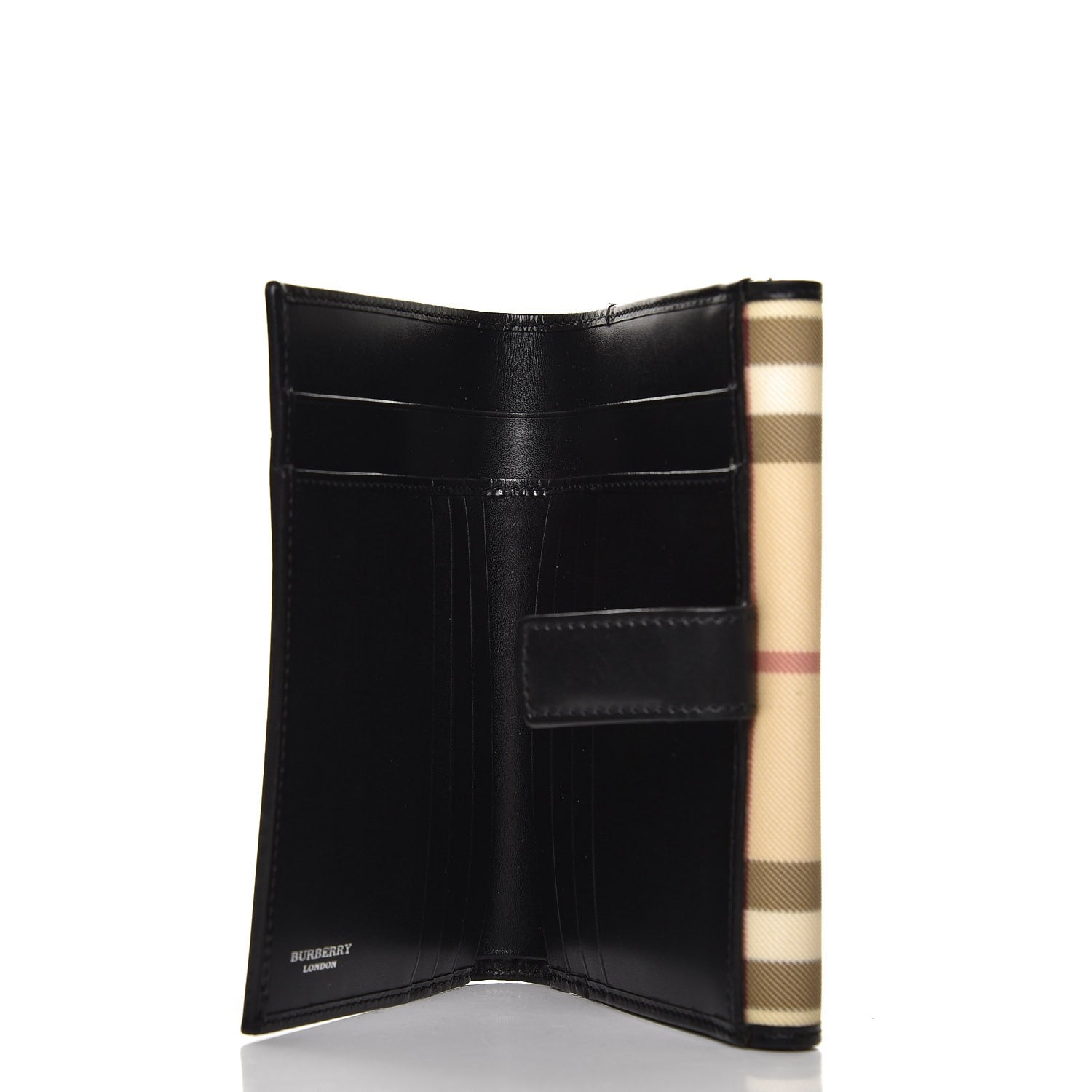Burberry Nova Check Compact Wallet Black 5 of 9
