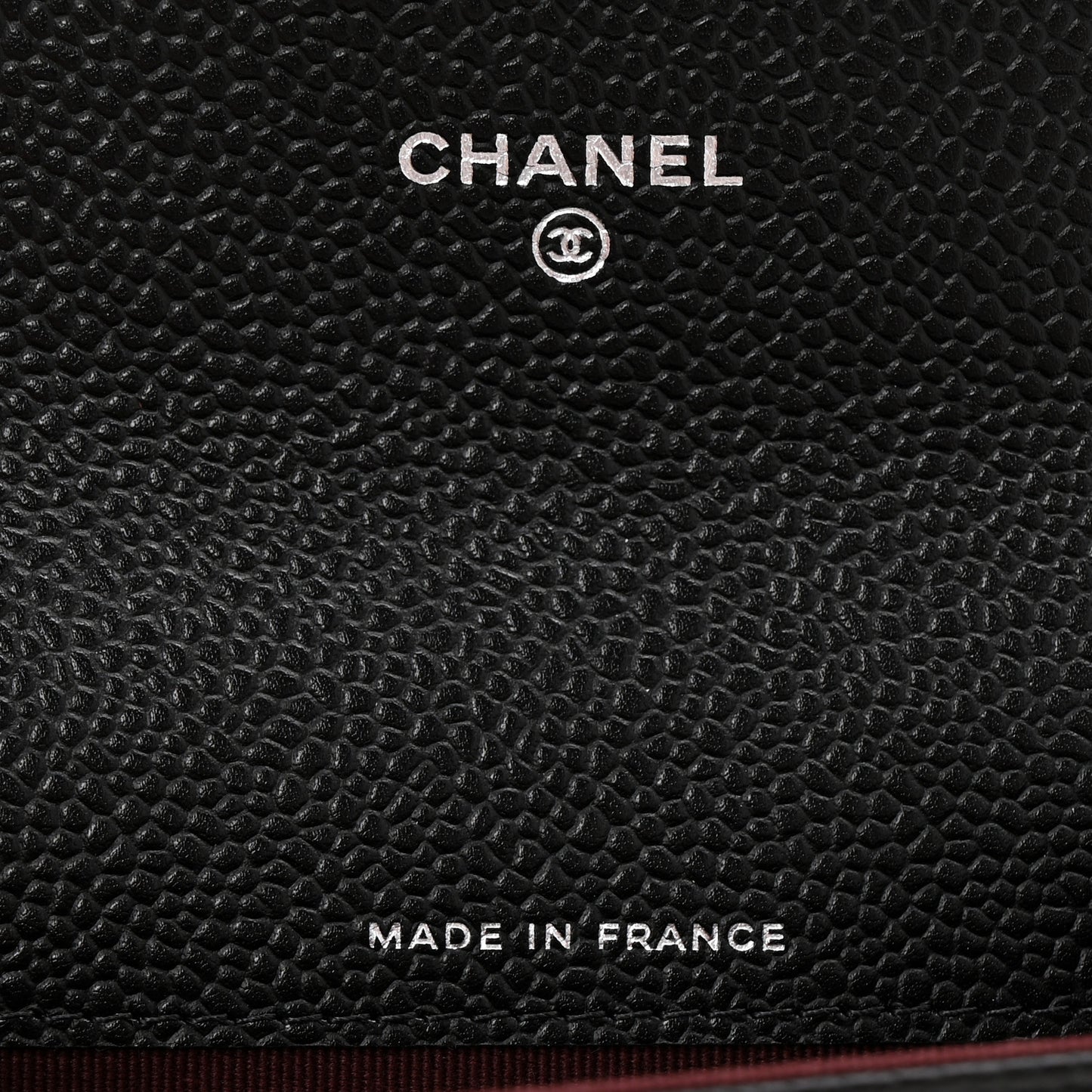 Caviar Quilted Flap Card Holder Wallet Black