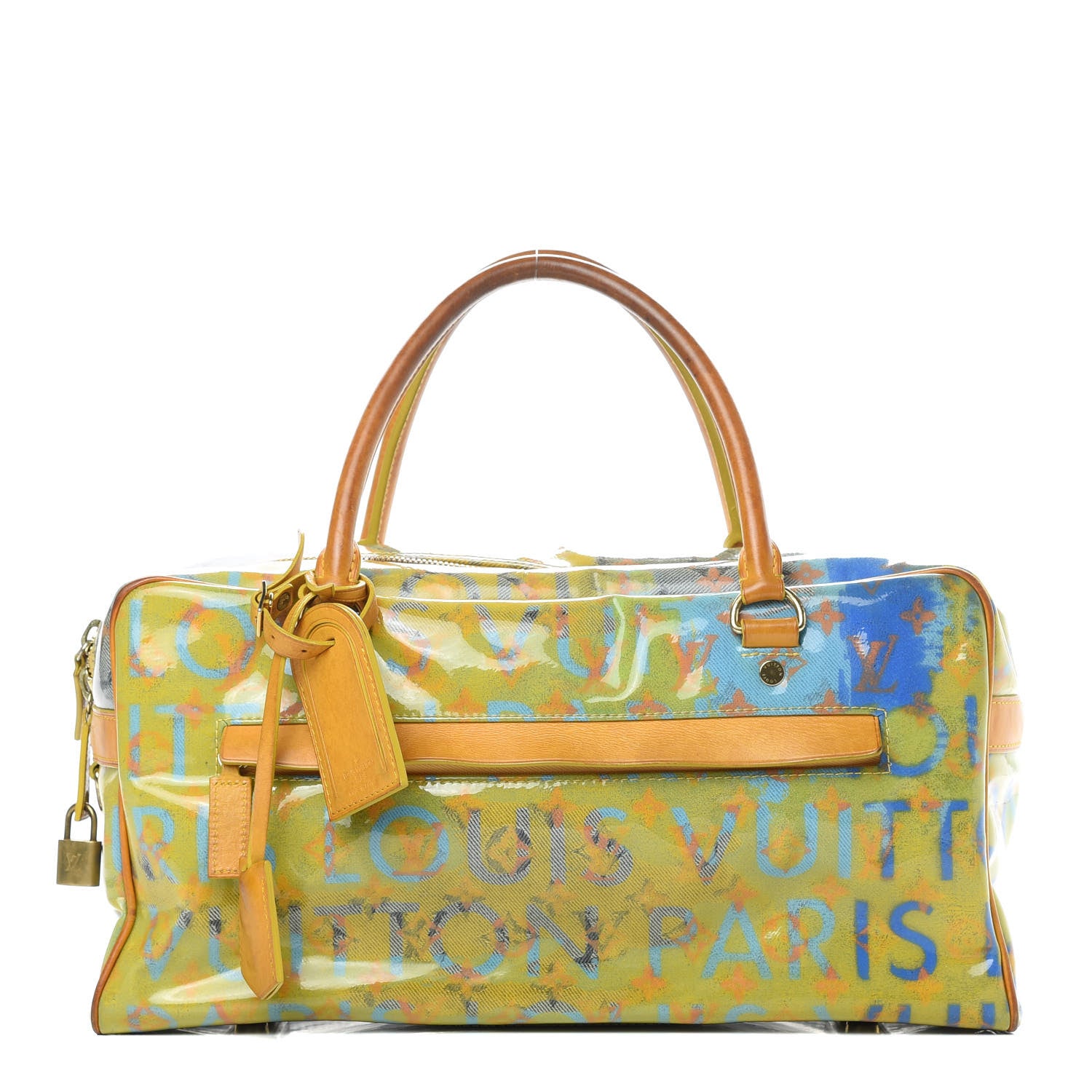 Louis Vuitton Monogram Pulp Defile Weekender PM Yellow 1 of 21