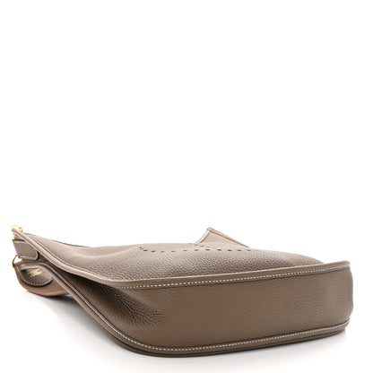 Hermes Taurillon Clemence Evelyne III PM Etoupe 4 of 10