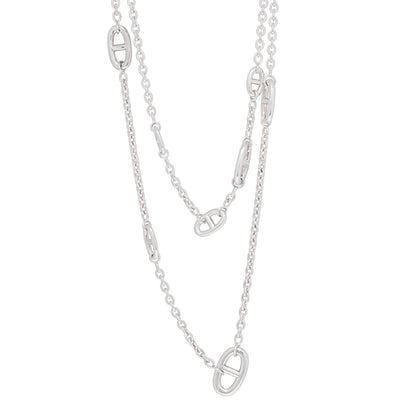 Hermes Sterling Silver Farandole Necklace 160 1 of 5