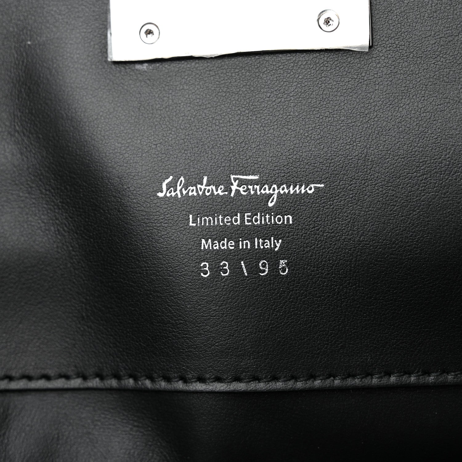Salvatore Ferragamo Metallic Hammered Calfskin Studio Top Handle Bag Silver 8 of 11