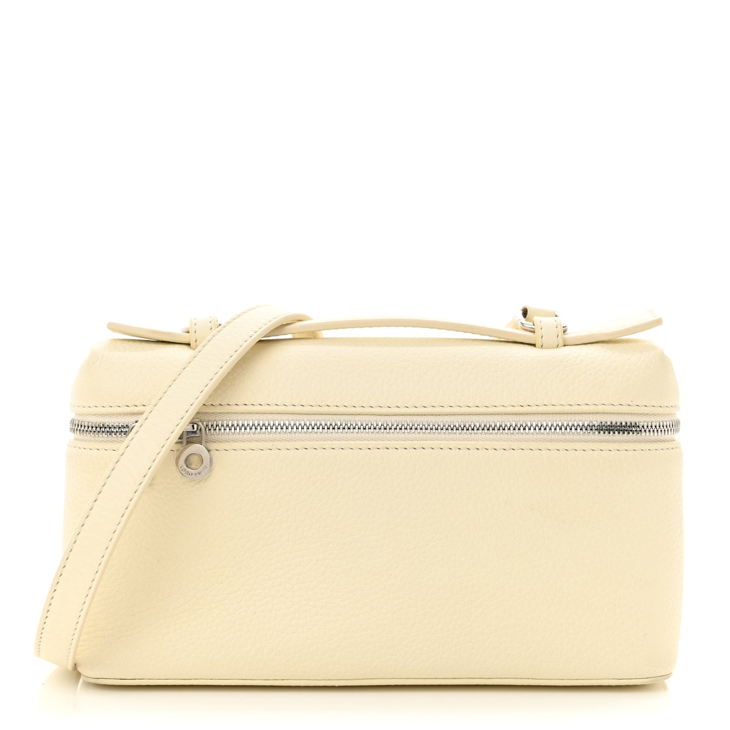 Grained Calfskin L19 Extra Pocket Pouch Whisper White