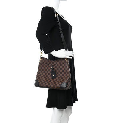 Louis Vuitton Damier Ebene Odeon MM Black 2 of 9