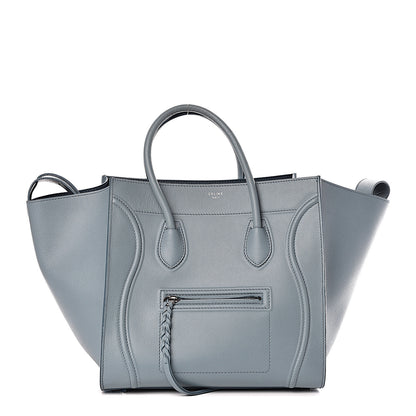 Celine Grained Calfskin Medium Phantom Luggage Glacier 1 of 10