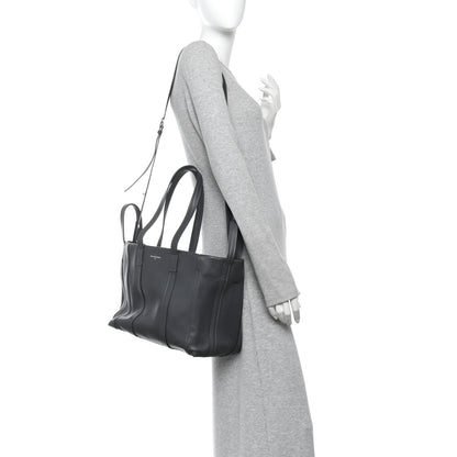Balenciaga Calfskin Medium Laundry Cabas Tote Gris Fossile 2 of 10