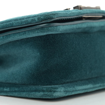 Chanel Velvet Quilted Mini Boy Flap Turquoise 9 of 13