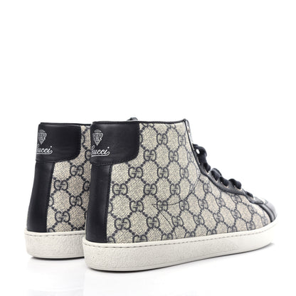 Gucci GG Supreme Monogram Mens Sneakers 8.5 Blue 4 of 10