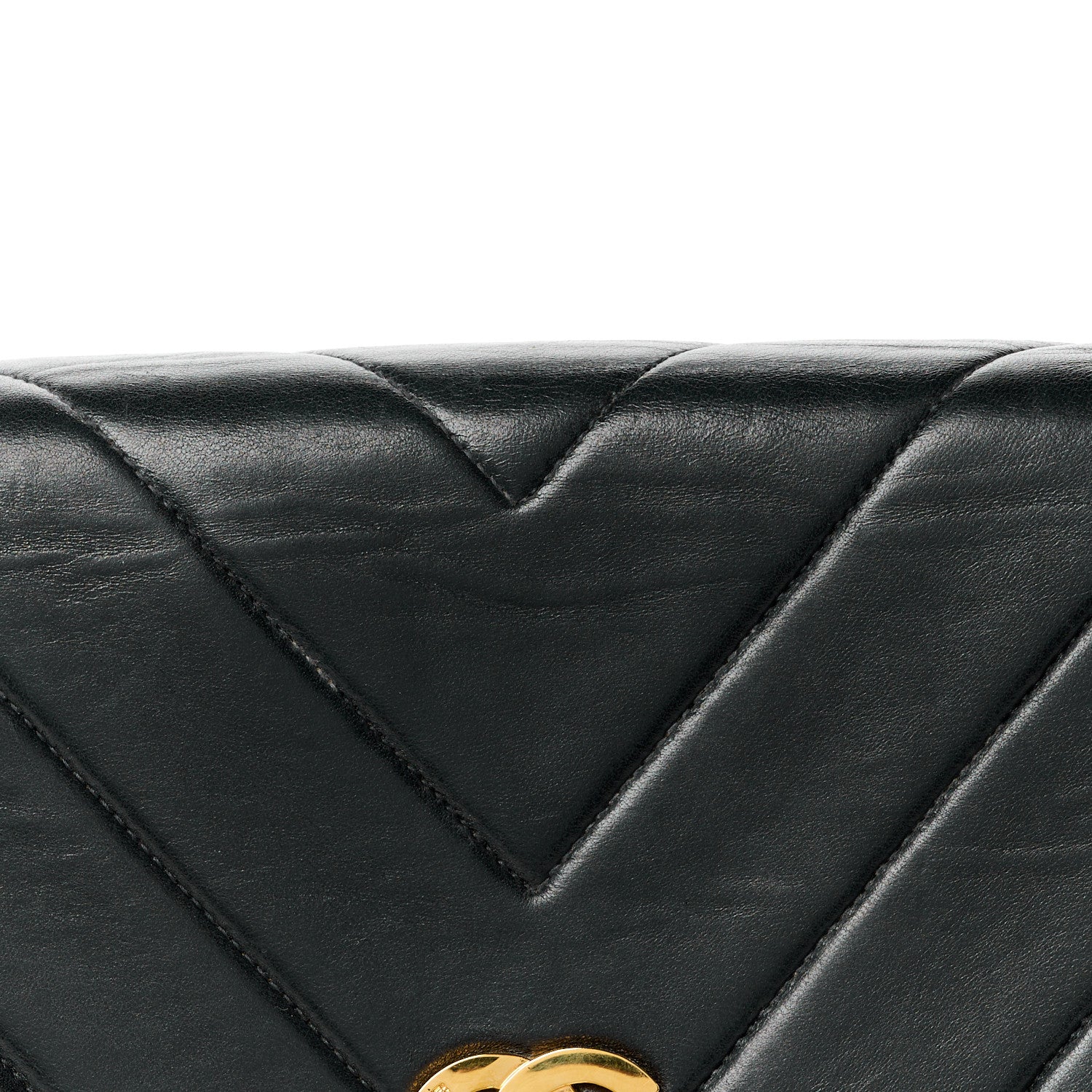 Chanel Lambskin Chevron Quilted Mini Kelly Flap Black 13 of 16