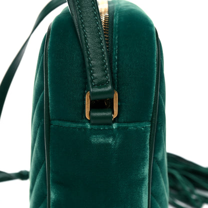 Saint Laurent Velvet Matelasse Monogram Lou Camera Bag Deep Malachite 12 of 12