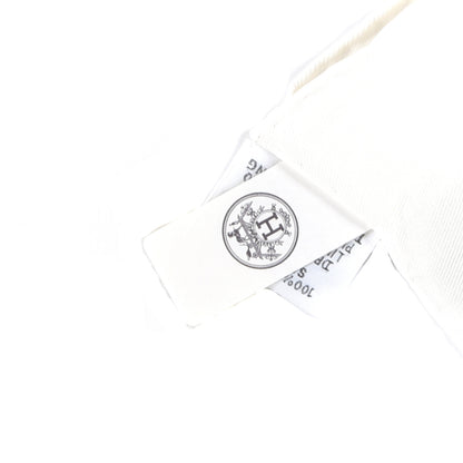 Hermes Silk Rendez-Vous Chez Scarf 70 Blanc Rouge Vert Multi 7 of 7