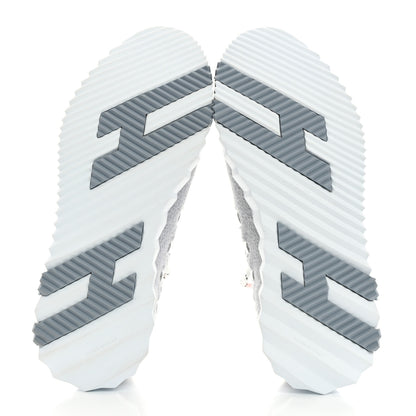 Hermes Technical Canvas Womens Flex Slip-On Sneaker 36.5 Gris Silex 5 of 8
