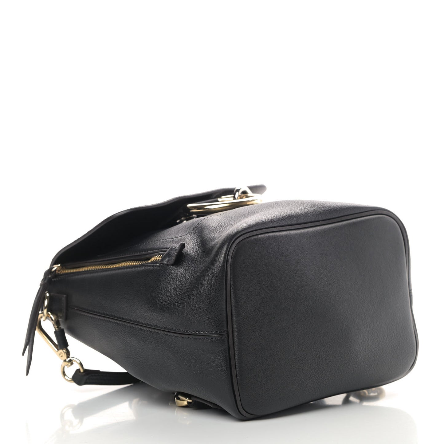 Suede Calfskin Faye Backpack Black