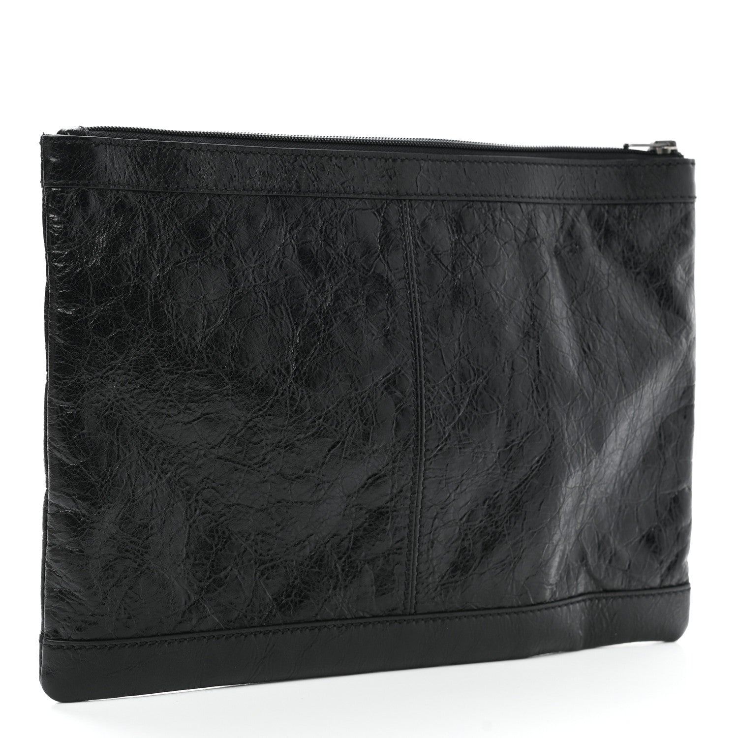 Balenciaga Agneau Arena Classic Hardware Clutch Black 3 of 8