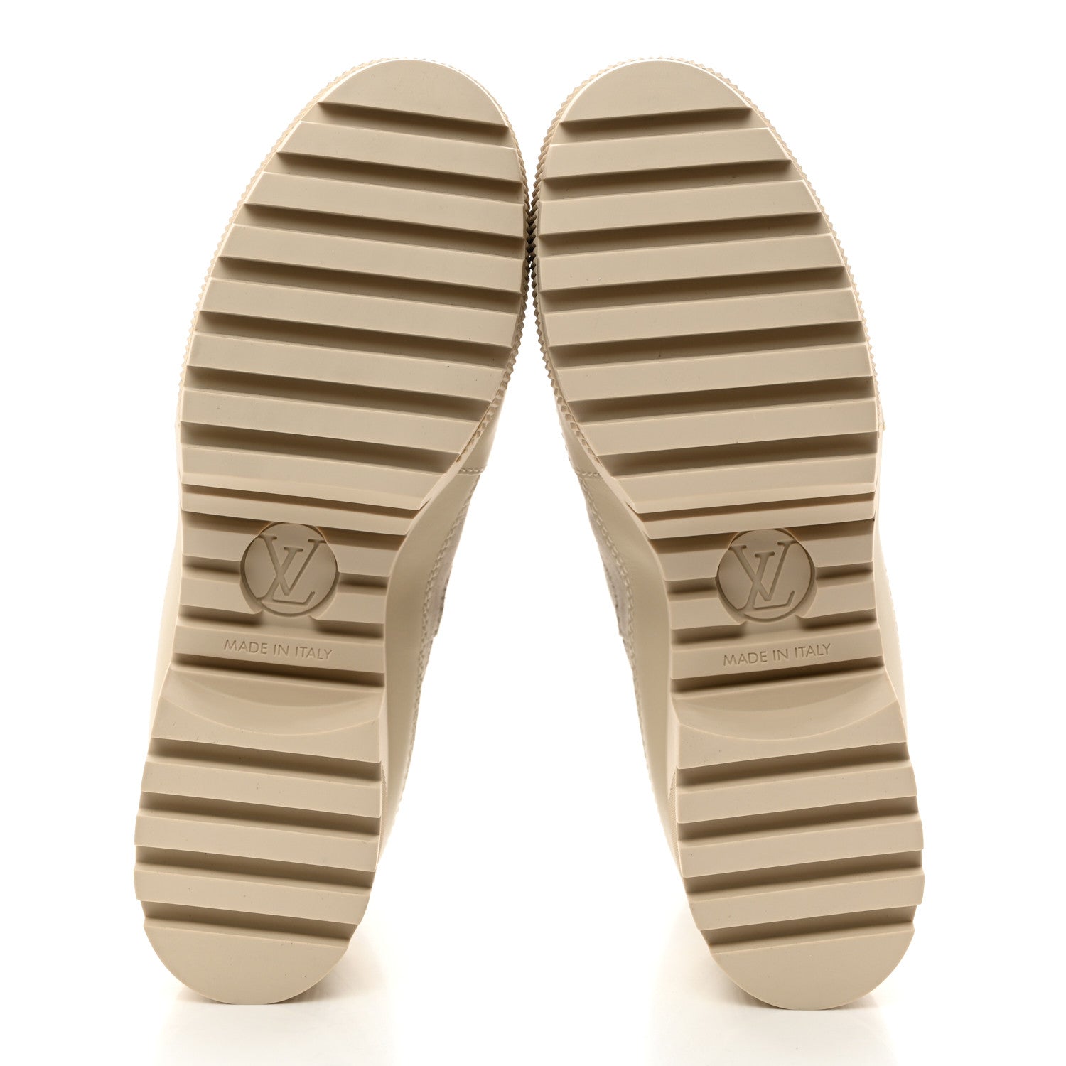 Louis Vuitton Suede Calfskin Monogram Laureate Platform Desert Boots 37 Taupe 5 of 8