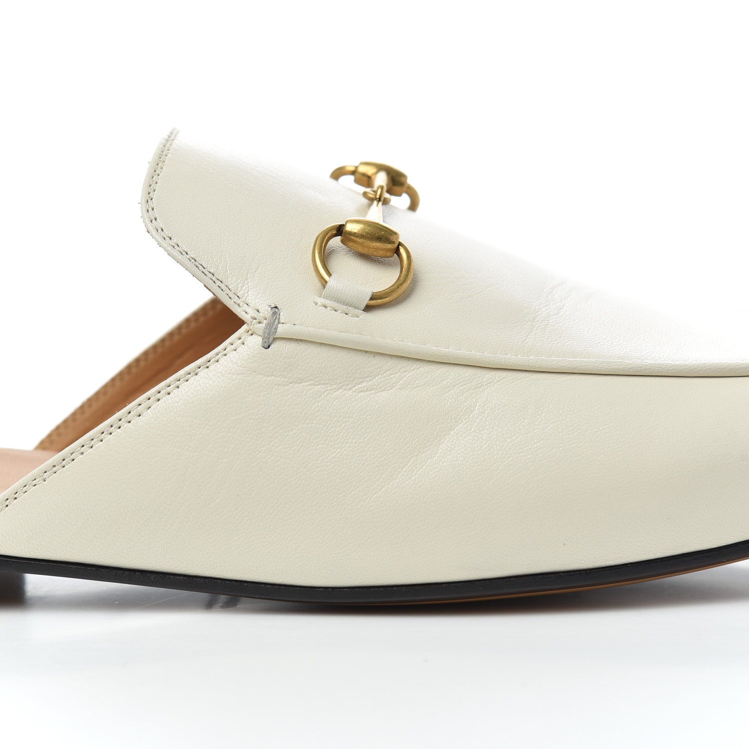 Gucci Malaga Kid Womens Princetown Slippers 40 Mystic White 12 of 13