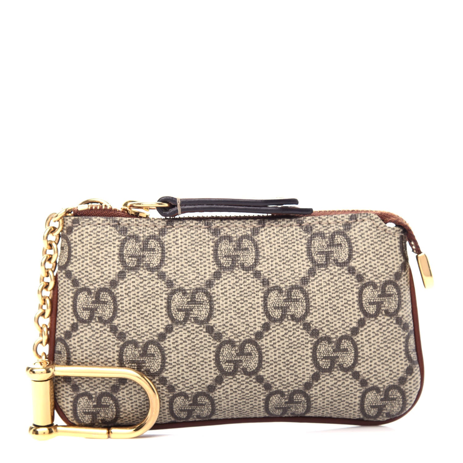 Gucci GG Supreme Monogram Key Case Brown 1 of 8