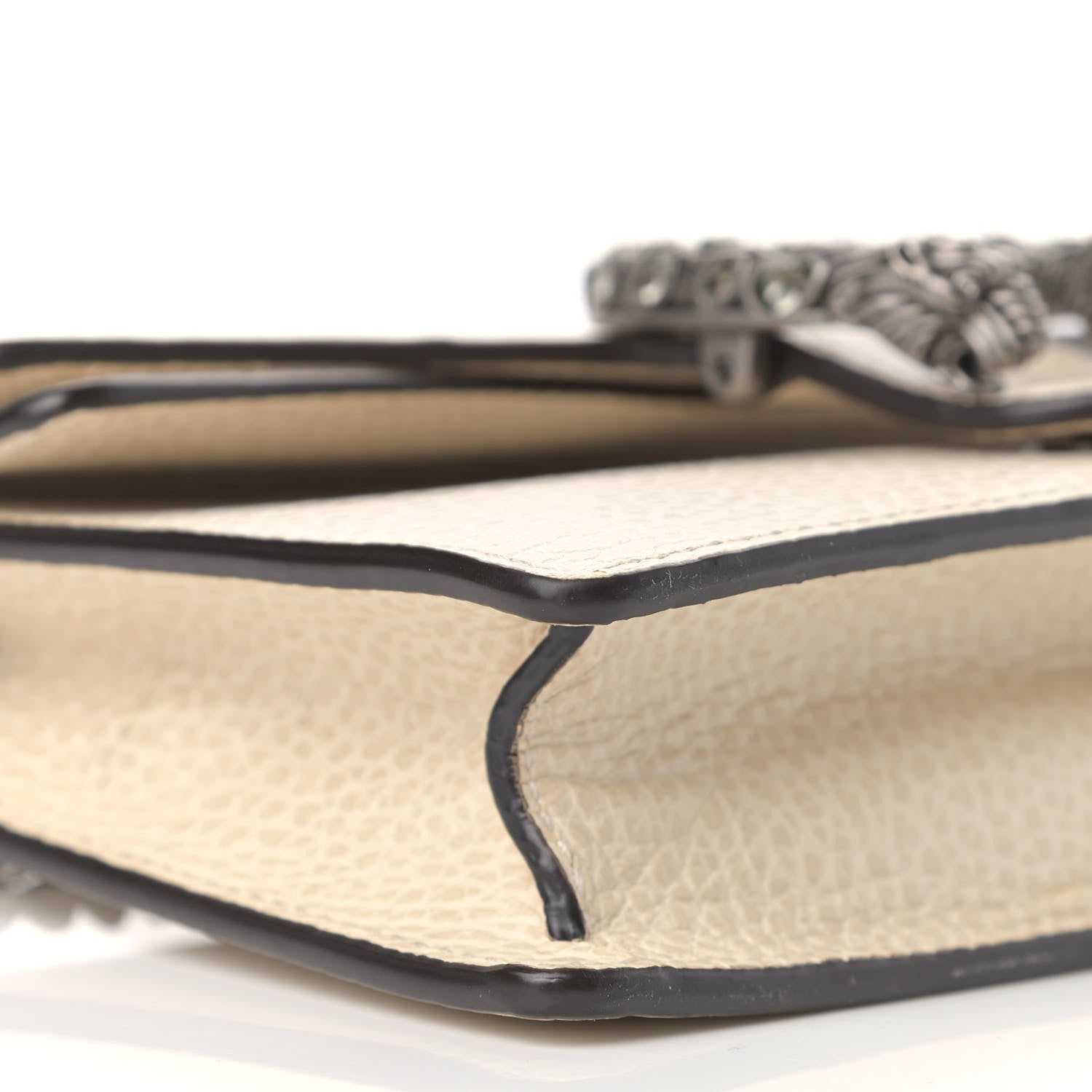 Gucci Dollar Calfskin Crystal Super Mini Dionysus Shoulder Bag Mystic White Black Diamond 7 of 11
