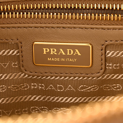 Prada Re-Nylon Saffiano Medium Re-Edition 1978 Two Handle Bag White Biege 6 of 9