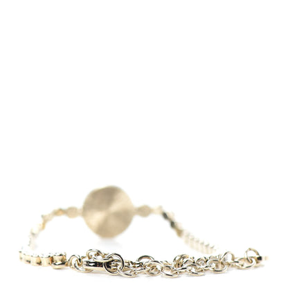 Chanel Crystal CC Chain Bracelet Gold 3 of 4