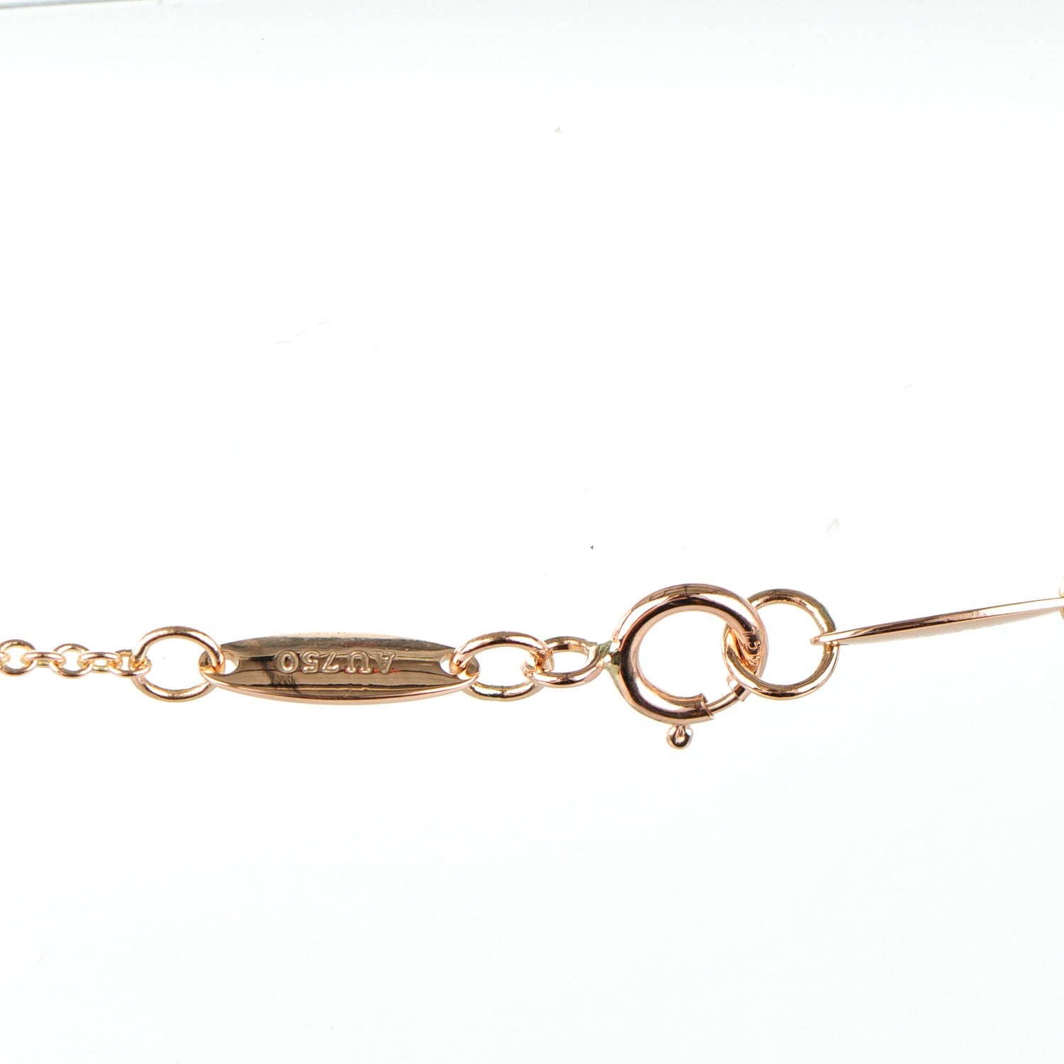 Tiffany 18K Rose Gold Elsa Peretti Open Heart Necklace 5 of 9