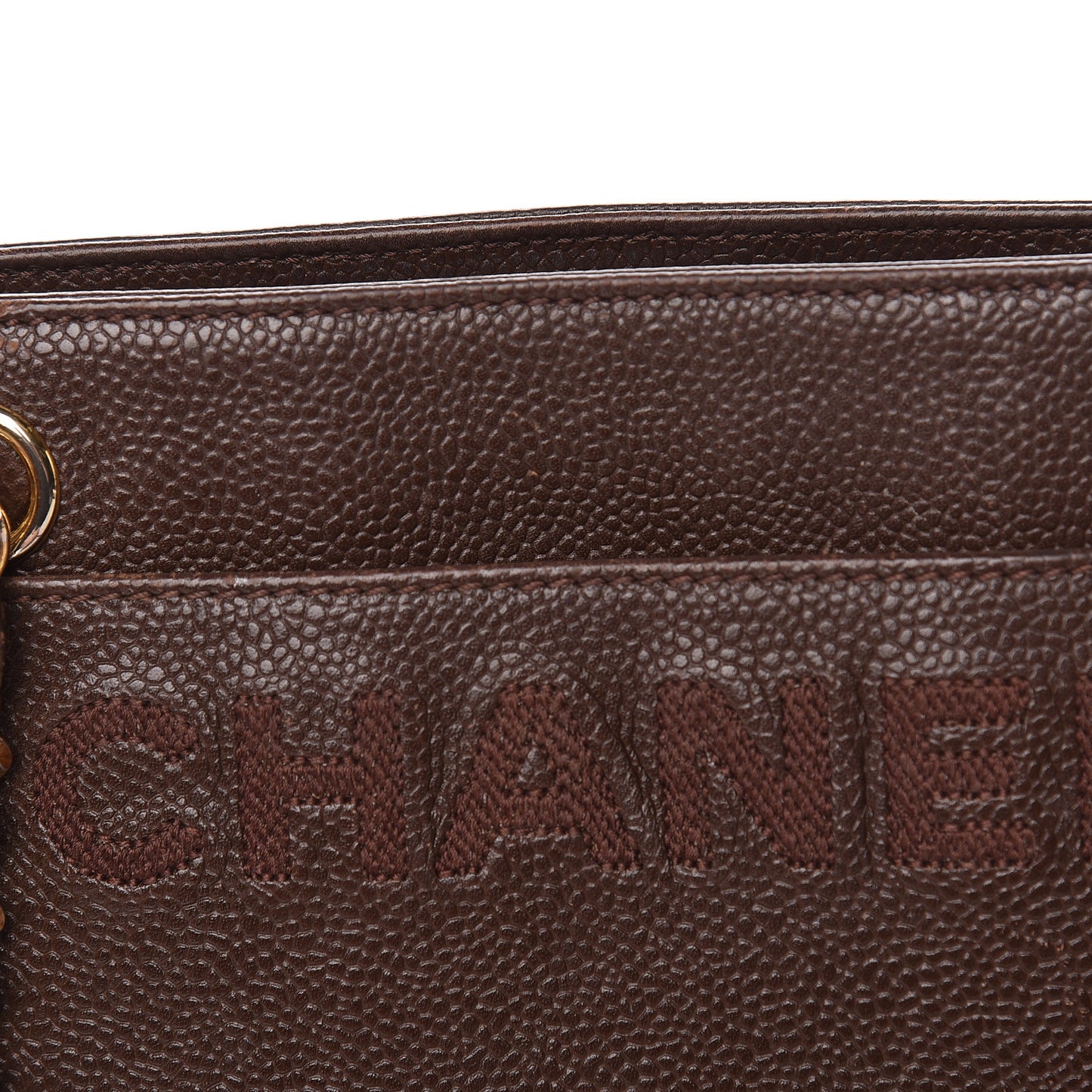 Caviar Shoulder Bag Brown