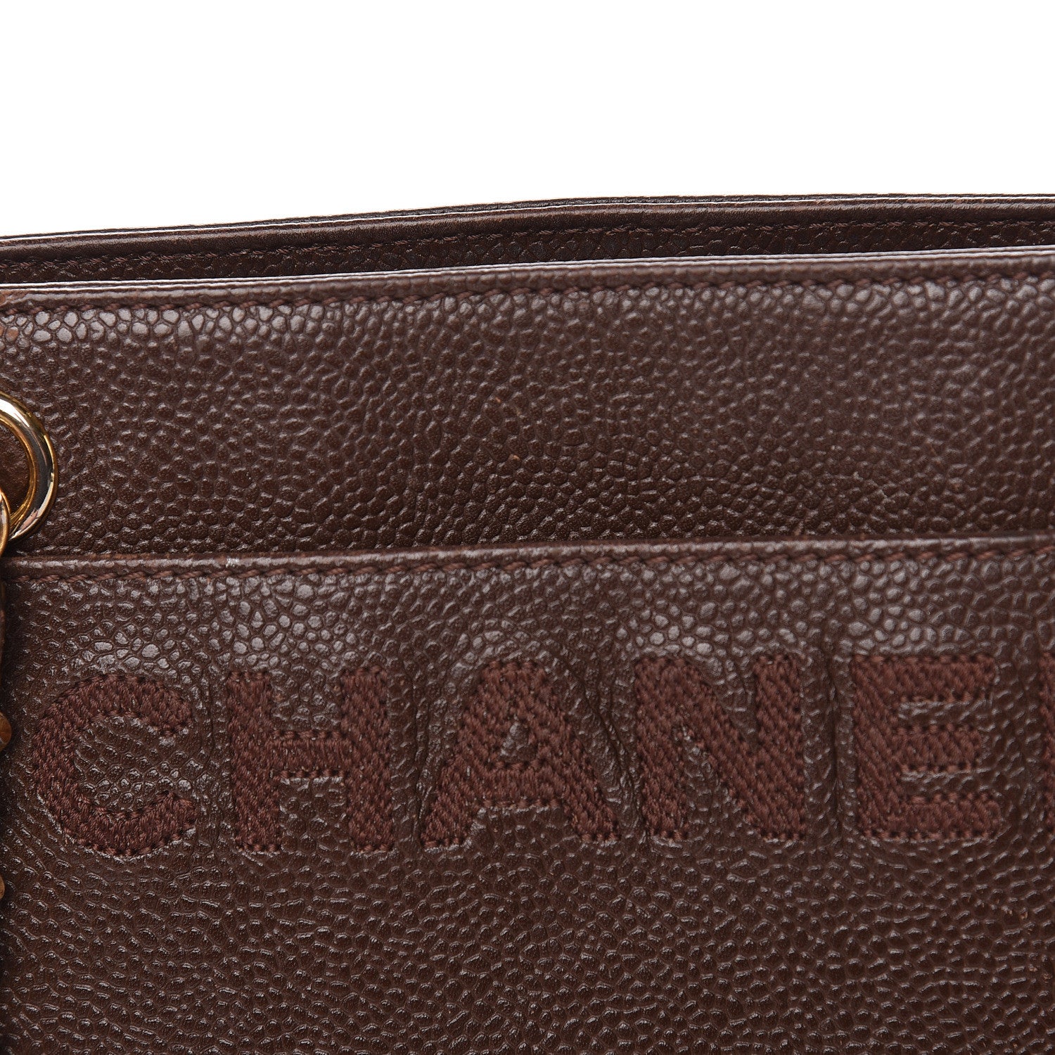 Chanel Caviar Shoulder Bag Brown 10 of 23