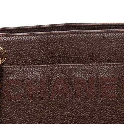 Chanel Caviar Shoulder Bag Brown 10 of 23