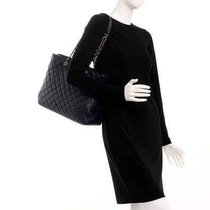 Chanel Caviar Quilted Large Shopping Tote Navy 2 of 10