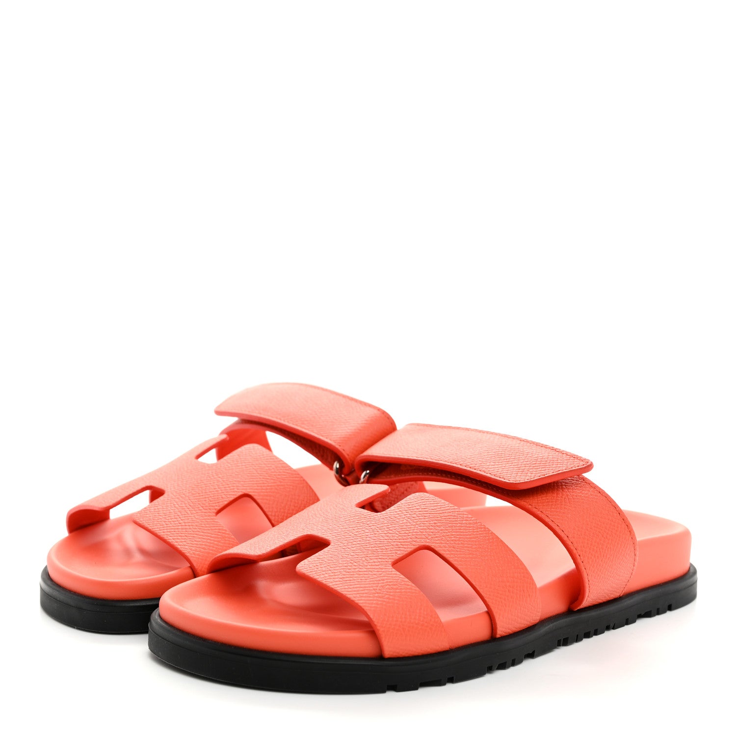 Hermes Epsom Womens Chypre Sandals 36.5 Rose Sorbet 3 of 8