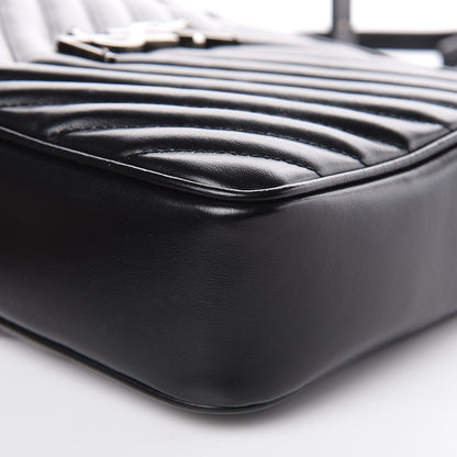 Saint Laurent Calfskin Matelasse Monogram Lou Camera Bag Black 9 of 12
