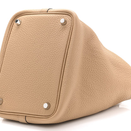 Hermes Taurillon Clemence Picotin Lock 18 PM Chai 9 of 10