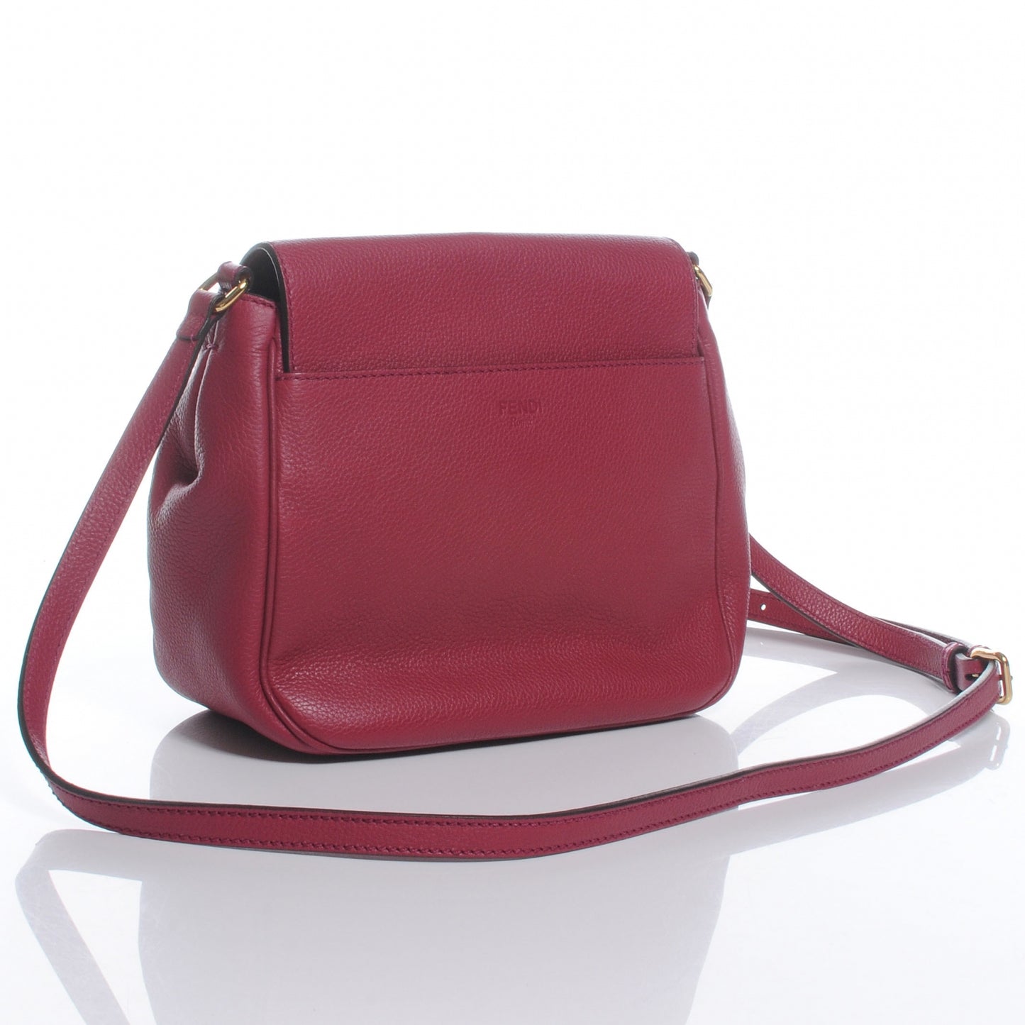 Vitello Small Messenger Bag Amarena