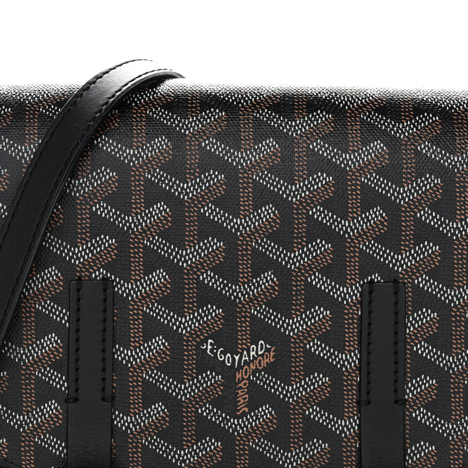 Goyard Goyardine Belvedere PM Messenger Bag Black 1822694