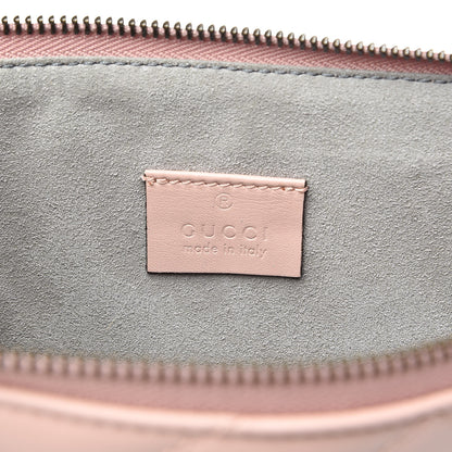 Gucci Calfskin Matelasse Large GG Marmont Zip Pouch Perfect Pink 6 of 7